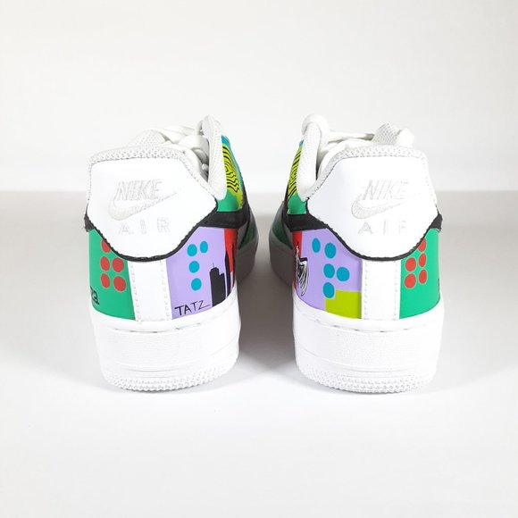 LOLLAPALOOZA X BACARDI WOMEN'S NIKE AIR FORCE 1 Shoes Size 8 PISOS BY TATZ BNIB - Picture 4 of 16